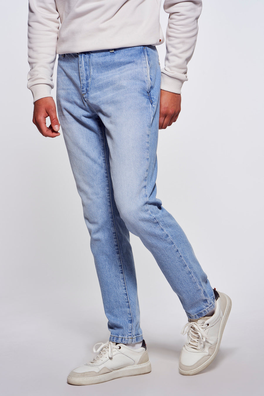 Jeans 7/8 Mid blue denim - Le Fabuleux Marcel de Bruxelles
