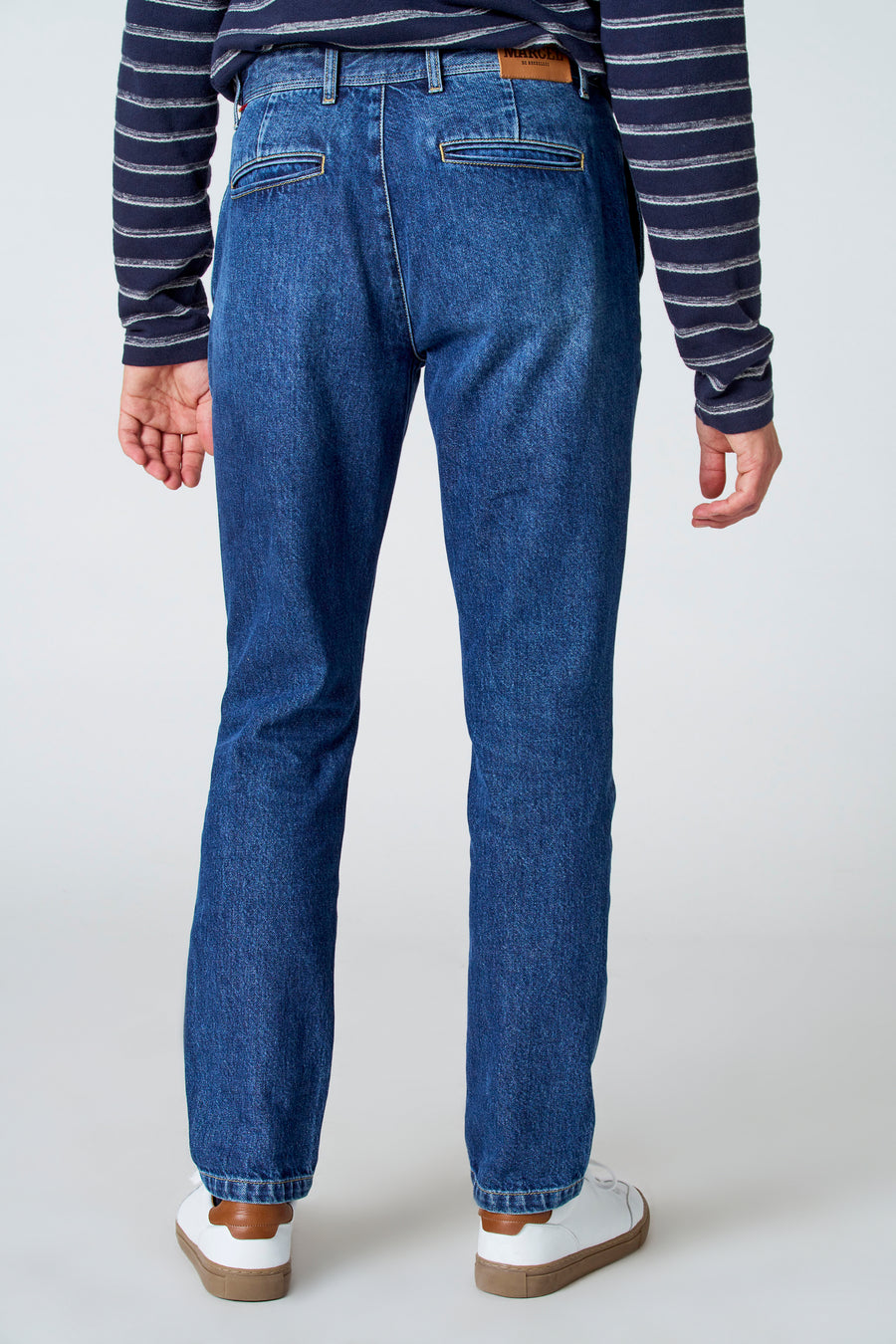 Jeans 7/8 Mid blue denim - Le Fabuleux Marcel de Bruxelles