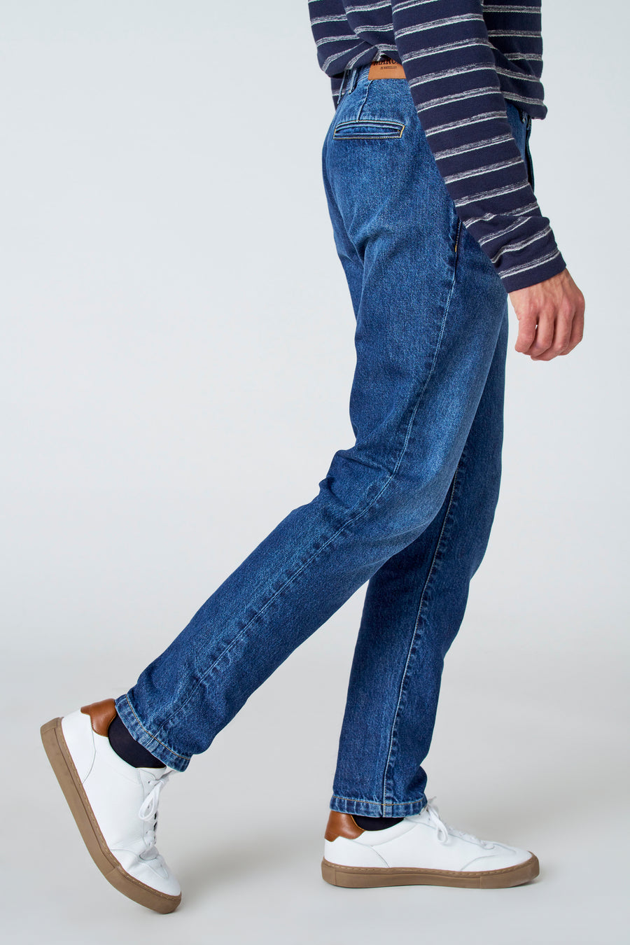 Jeans 7/8 Mid blue denim - Le Fabuleux Marcel de Bruxelles