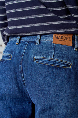 Jeans 7/8 Mid blue denim - Le Fabuleux Marcel de Bruxelles