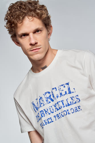 T-shirt (korte mouwen) Wit - Le Fabuleux Marcel de Bruxelles