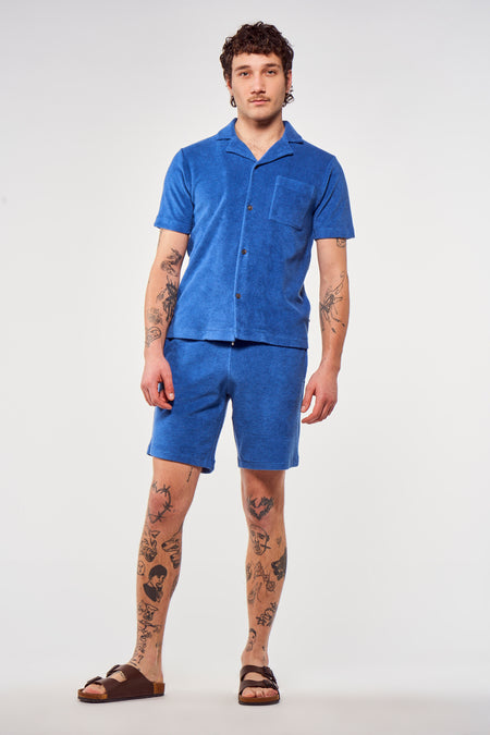 Hemd (korte mouwen) Blauw - Le Fabuleux Marcel de Bruxelles