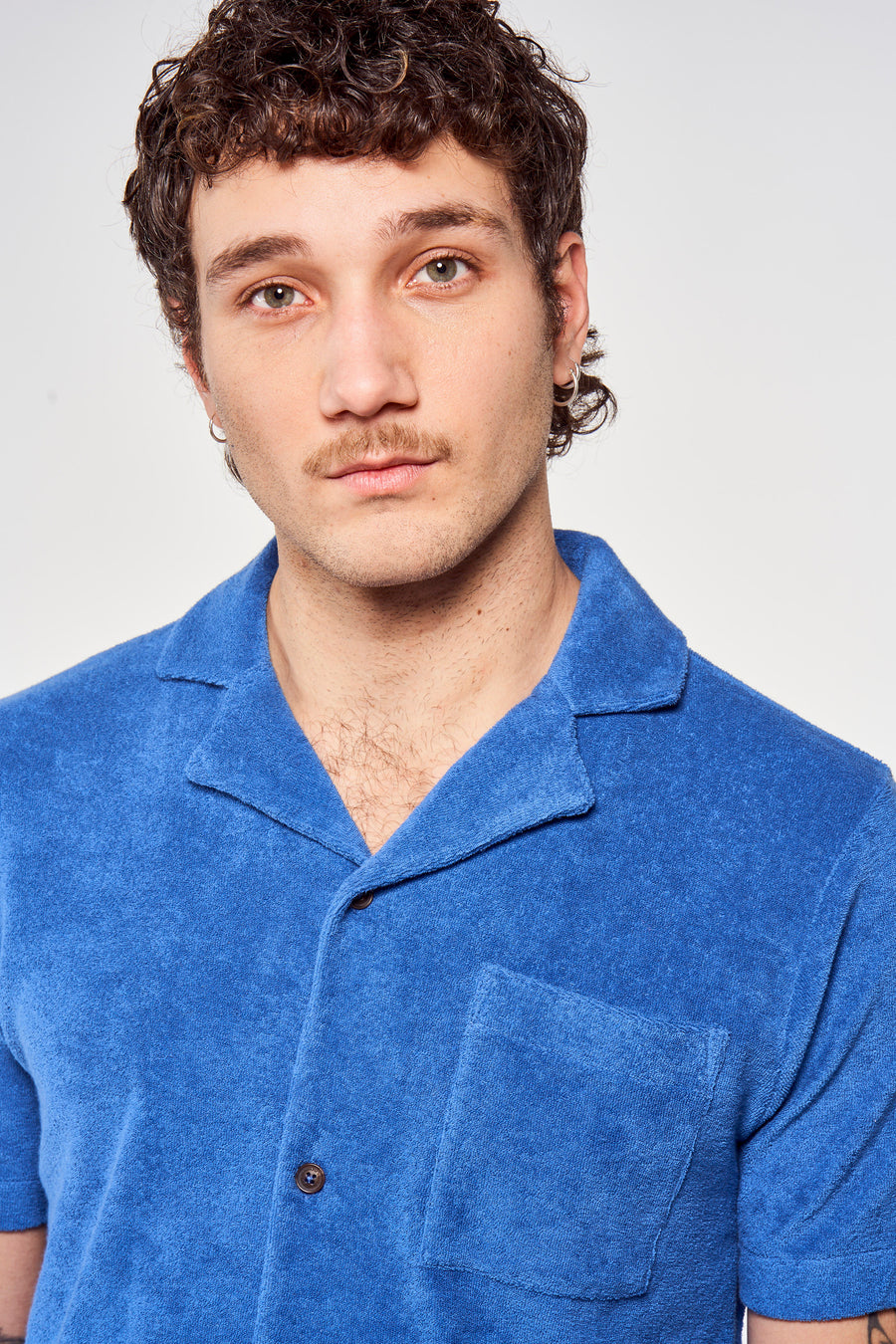 Hemd (korte mouwen) Blauw - Le Fabuleux Marcel de Bruxelles