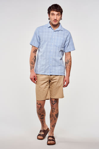 Hemd (korte mouwen) Blauw - Le Fabuleux Marcel de Bruxelles