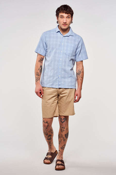 Hemd (korte mouwen) Blauw - Le Fabuleux Marcel de Bruxelles