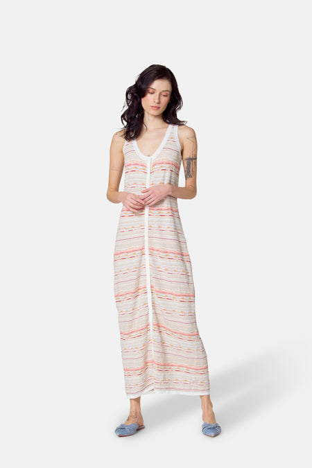 Dames tops kleed zonder mouw Beige - Le Fabuleux Marcel de Bruxelles