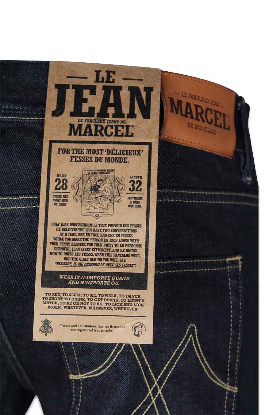 Jeans slim Dark blue denim - Le Fabuleux Marcel de Bruxelles