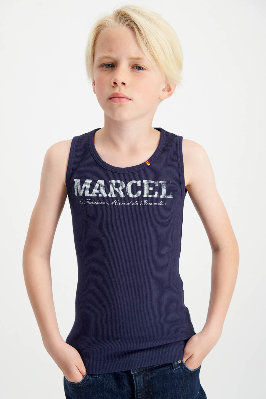 Tanktop Blauw - Le Fabuleux Marcel de Bruxelles