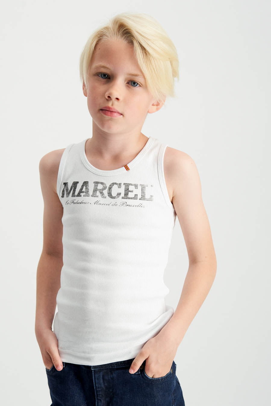 Tanktop Wit - Le Fabuleux Marcel de Bruxelles